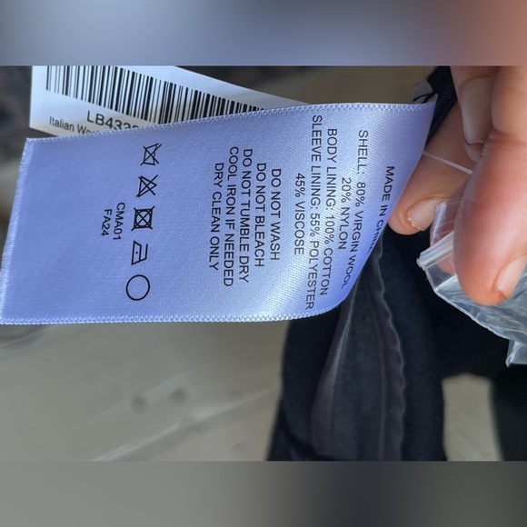 Quince NWT Black Italian Wool Double-Breasted Officer Topcoat - Picture 13 of 15